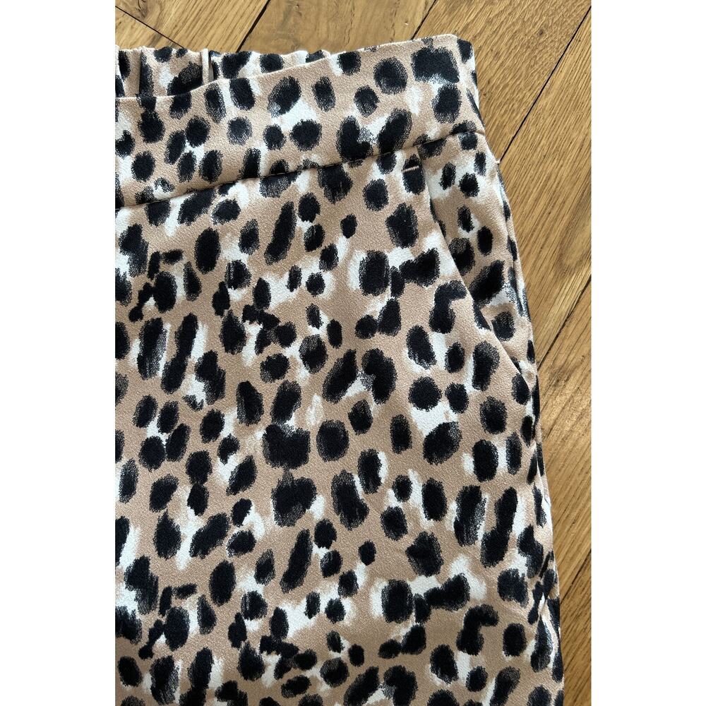 womens BANANA REPUBLIC animal print HAYDEN pants sz 2P 2 petite *B6 - Picture 2 of 6